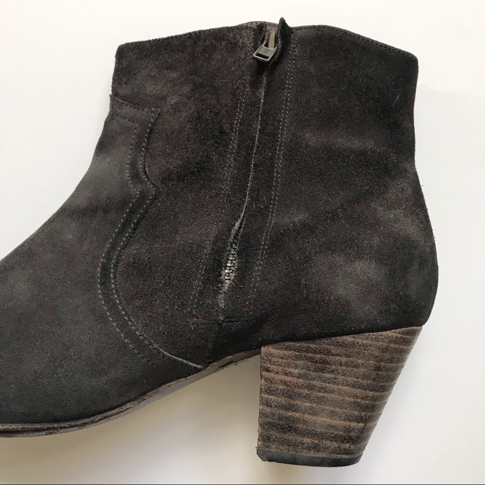 Isabel Marant Dicker Suede Brown Booties Size 40 - Picture 4 of 10